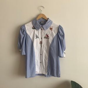 Vintage collared cottage prairie shirt